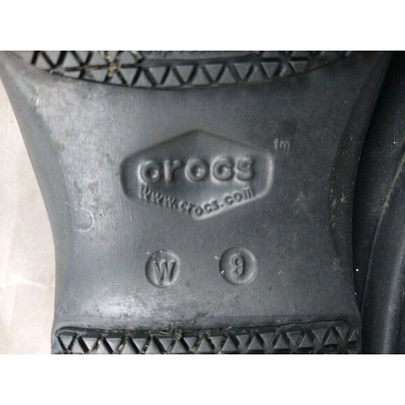 Crocs Womens 9 Slip Resistant Shoes Neria Pro II Black Clogs Nurse Work - Picture 7 of 13